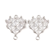 Латунные подвески из прозрачного кубического циркония KK-S389-38P
