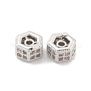 Латунные микропаве из прозрачного кубического циркония KK-Z044-07P
