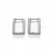 Серьги-кольца Huggie Hoop из нержавеющей стали 304 STAS-S103-22P