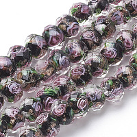 Ручной золотой песок бусины бисер нитей&nbsp;LAMP-R141-12mm-03