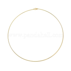 Collane girocollo in acciaio inossidabile 304, piombo & cadimo libero, vero placcato oro 18k, diametro interno: 5.18 pollice (13.15 cm)