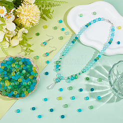 350шт 10 цвета прозрачные стеклянные бусины&nbsp;EGLA-PH0001-87