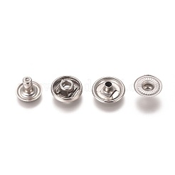 304ステンレススチールスナップボタン  衣服のボタン  ステンレス鋼色  3~8.5x6mm  4.2~10x4mm  2.5~10x4mm  3.5~9x3.2mm&nbsp;STAS-WH0014-06B