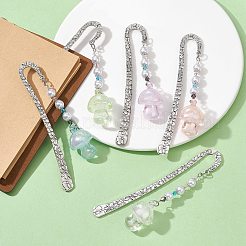 Закладки из прозрачного акрила грибного цвета ab&nbsp;AJEW-JK00256