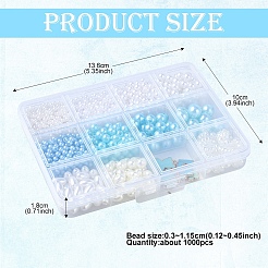 DIY круглые бусины из АБС-пластика с имитацией жемчуга DIY-YW0009-80