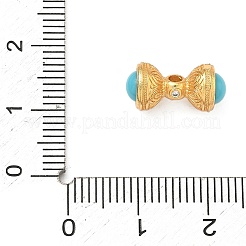 Messing Micro Pave klare Zirkonia Perlen&nbsp;KK-F934-01F-G