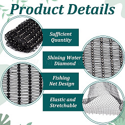 Polyester-Strassstoff&nbsp;DIY-WH0578-42A