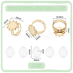 Набор для самостоятельного изготовления овального кольца-манжеты из нержавеющей стали 304 DIY-UN0055-84