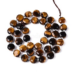 Природных тигровый глаз бисер нитей G-B153-A17
