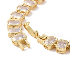 Теннисный браслет из прозрачного кубического циркония BJEW-E015-02G