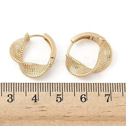 Латунные серьги обруча EJEW-D320-08G