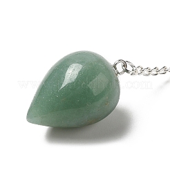 Pendules de radiesthésie en aventurine verte naturelle&nbsp;G-R492-01S-09