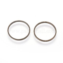 真鍮製フレームコネクター  ニッケルフリー  アンティークブロンズ  16x0.7~1mm  内径：15mm&nbsp;EC18716mm-NFAB