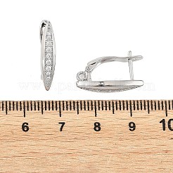 Shegrace Messing-Ohrringrohlinge mit Mikropavé-Fassung aus Zirkonia&nbsp;XGRQ79867-941P