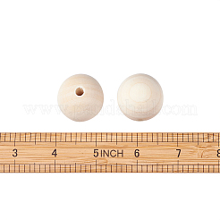 Круглые незаконченные деревянные бусы WOOD-TA0001-07-LF