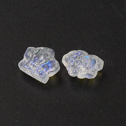 Placcare perle di vetro trasparenti&nbsp;GLAA-Q092-02-B01