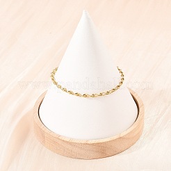 Женские браслеты-цепочки из нержавеющей стали 201&nbsp;LS-BJEW-G767-01B-G