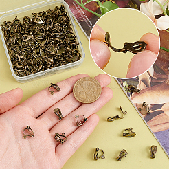 Латунные клипсы серьги FIND-PH0002-54A