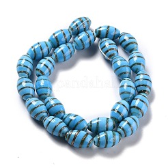 Perline murano con sabbia d'oro fatto a mano&nbsp;LAMP-F020-35B