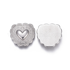 Cabochons en acier inoxydable 304 résistant au ternissement&nbsp;X-STAS-F207-01P-B