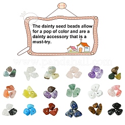 Набор ювелирных украшений из смешанной крошки натуральных и синтетических камней своими руками&nbsp;DIY-FS0005-87