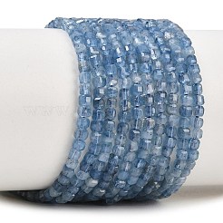 Нити бусины из натурального синего аквамарина дьявола&nbsp;G-B175-C02-2x2mm