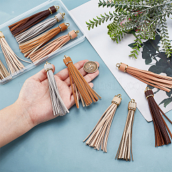 12 шт. 6 цвета искусственная кожа кисточка большие подвески украшения FIND-PH0024-17