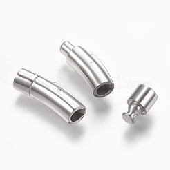 変色しにくい304ステンレススチール製バヨネット留め具  ステンレス鋼色  45.5x7mm  穴：5mm&nbsp;STAS-O114-053P-B