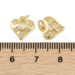 Латунные микропаве прозрачные кубические циркониевые подвески&nbsp;KK-D218-21G-01