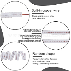 Латунные косточки с покрытием из полиэстера для свадебного платья FIND-WH0128-82