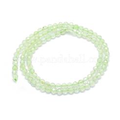 Природные пренит нитей бисера&nbsp;G-E411-25-2mm