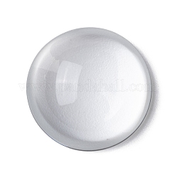 Transparent halbrund Glas Cabochons&nbsp;X-GGLA-R027-25mm