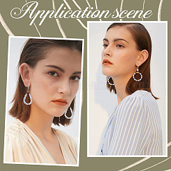 Набор для самостоятельного изготовления кольца и подвесных сережек-капель из латуни KK-SP0002-11