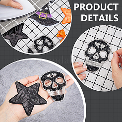 Фетр с пайетками и банты из домашних животных&nbsp;DIY-PH0030-38