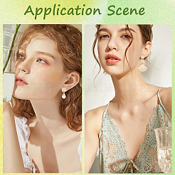 40 шт. фурнитура для сережек-гвоздиков из латуни&nbsp;KK-SC0006-87G