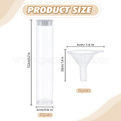 5 шт. прозрачные пластиковые контейнеры для бусин с крышками&nbsp;FIND-LP0004-96