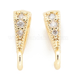 Pendentifs en laiton zircon cubique transparent&nbsp;ZIRC-O042-01G