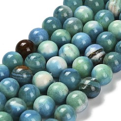 Крашеные бусины из натурального огненного агата с треском&nbsp;G-G203-09A-10mm