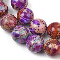 Colliers de perles de jaspe impérial naturel teinté&nbsp;GG-CBAF9E5-A01-14mm-C