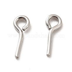 変色しない304ステンレススチール製ペグベイル  ステンレス鋼色  8x3x0.7mm  穴：1.5mm  ピン：0.7mm&nbsp;STAS-E044-06P-01
