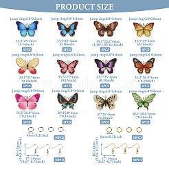 Набор для изготовления сережек в виде бабочек своими руками DIY-TA0006-02