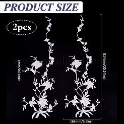 Blumen-Spitzenapplikationen aus Polyester-Stickerei&nbsp;DIY-WH0504-262
