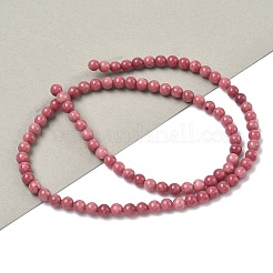 Естественно родонит круглый шарик нити&nbsp;G-G735-09-4mm