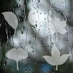 Водостойкие ПВХ оконные пленки клейкие наклейки DIY-WH0343-77