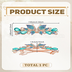 1 шт. заколки для волос со стразами из сплава&nbsp;PHAR-LP0001-34D