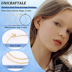 40 шт. 10 стиля фурнитуры для серег-колец из хирургической нержавеющей стали 316 STAS-UN0039-39