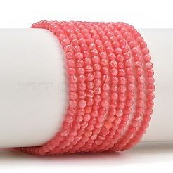 Brins de perles de rhodochrosite synthétique teintées&nbsp;GG-CBA0389-A03-2mm
