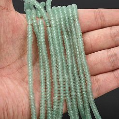 Естественно авантюрин бисер пряди&nbsp;G-L635-A03-4x2mm-03