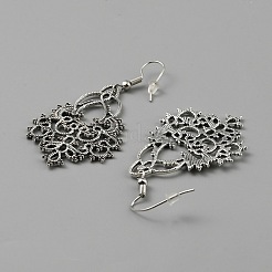 3 paio di orecchini pendenti con geometria in lega di stile tibetano a 3 stili per donna&nbsp;EJEW-WH0047-70C
