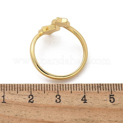 Кольца-манжеты из латуни для женщин RJEW-C126-10G